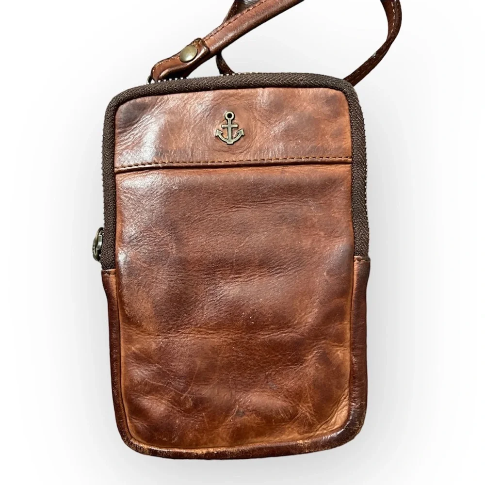 Harbour 2nd Benita Leather Crossbody Wallet Cell Phone Bag​ - Picture 3 of 9